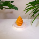TORUS – Bougie en cire d’abeille jaune naturelle du Québec Maison Kunda