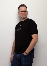 T-shirt pour homme éco-responsable fait au Canada, vêtement de détente, méditation, sport et yoga, coupe ajustée: drishti et mantra Focus