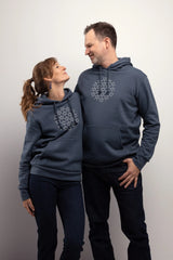 Hoodies unisexes éco responsables fait au Canada, géométrie sacré, marque de vêtement de yoga naturel