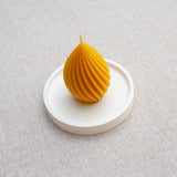 TORUS – Bougie en cire d’abeille jaune naturelle du Québec Maison Kunda