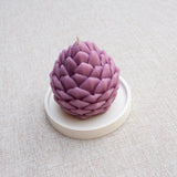 POMME DE PIN – Bougie parfumée en cire d’abeille blanche colorée naturellement Maison Kunda
