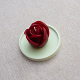 PETITE ROSE – Bougie parfumée en cire d’abeille blanche colorée naturellement Maison Kunda