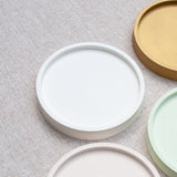 Petit plateau à bougie en plâtre éco-résine Maison Kunda