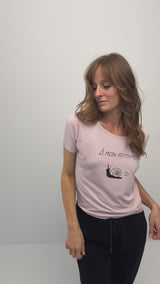 Chandail éco responsable pour femme, vêtement de yoga québécois, mantra symbole sacré