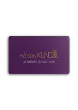 Carte cadeau Maison KUNDA
