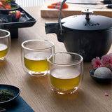 Ensemble de 2 tasses en verre à double paroi Zwilling pour tisane, cacao, matcha, rituel, cérémonie, service de thé