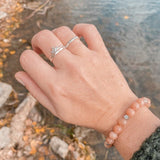 Bague en argent LOTUS | avec zircons