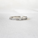 Bague en argent MOONPHASE avec zircons