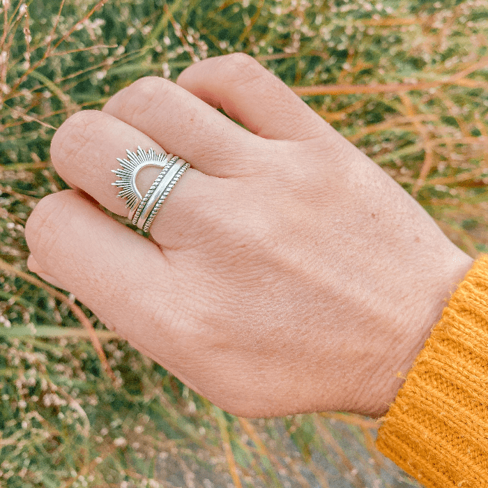Bague en argent SOLEY