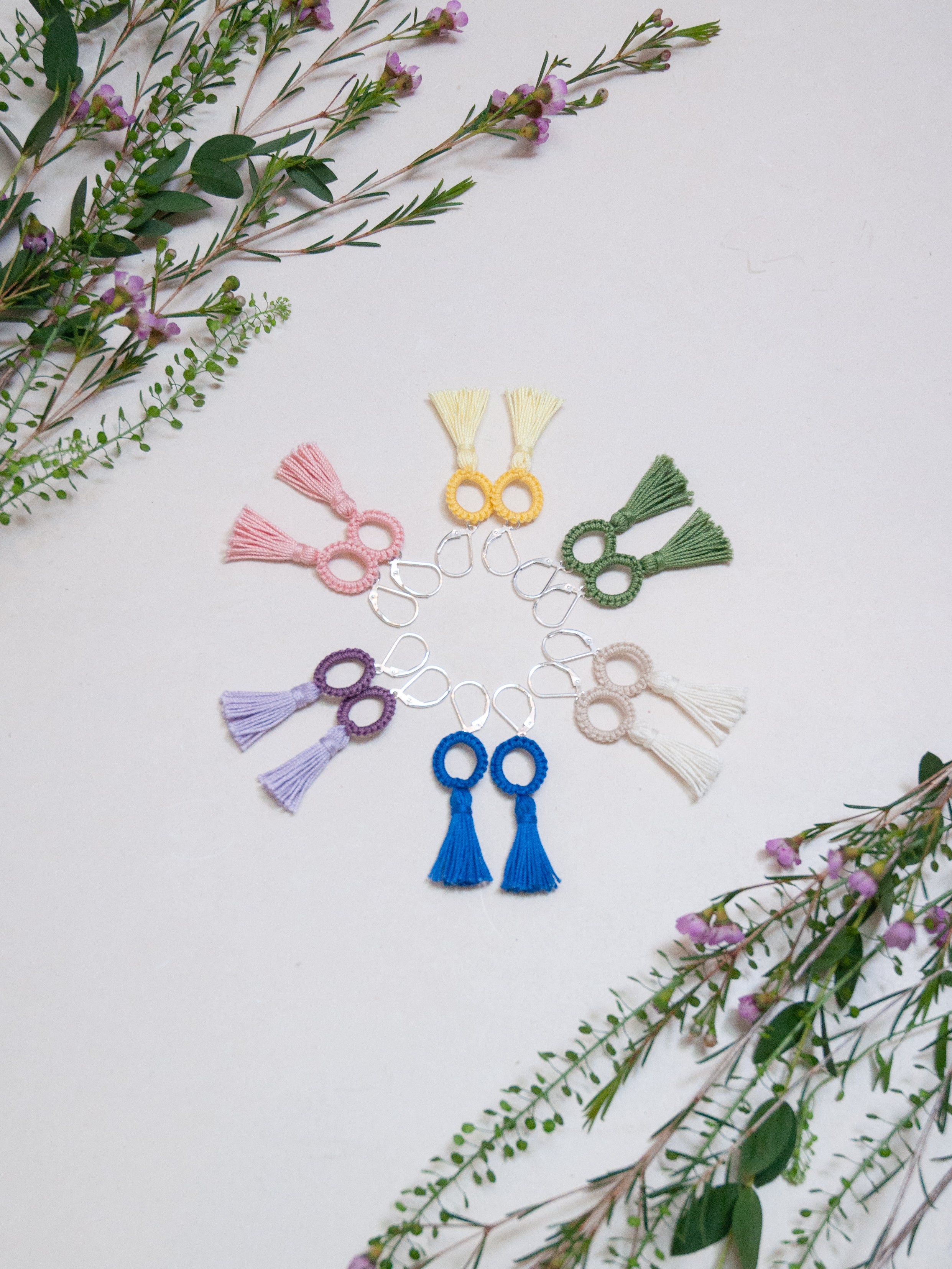 ÉTOILE FILANTE Boucles d'oreilles boho chic colorées