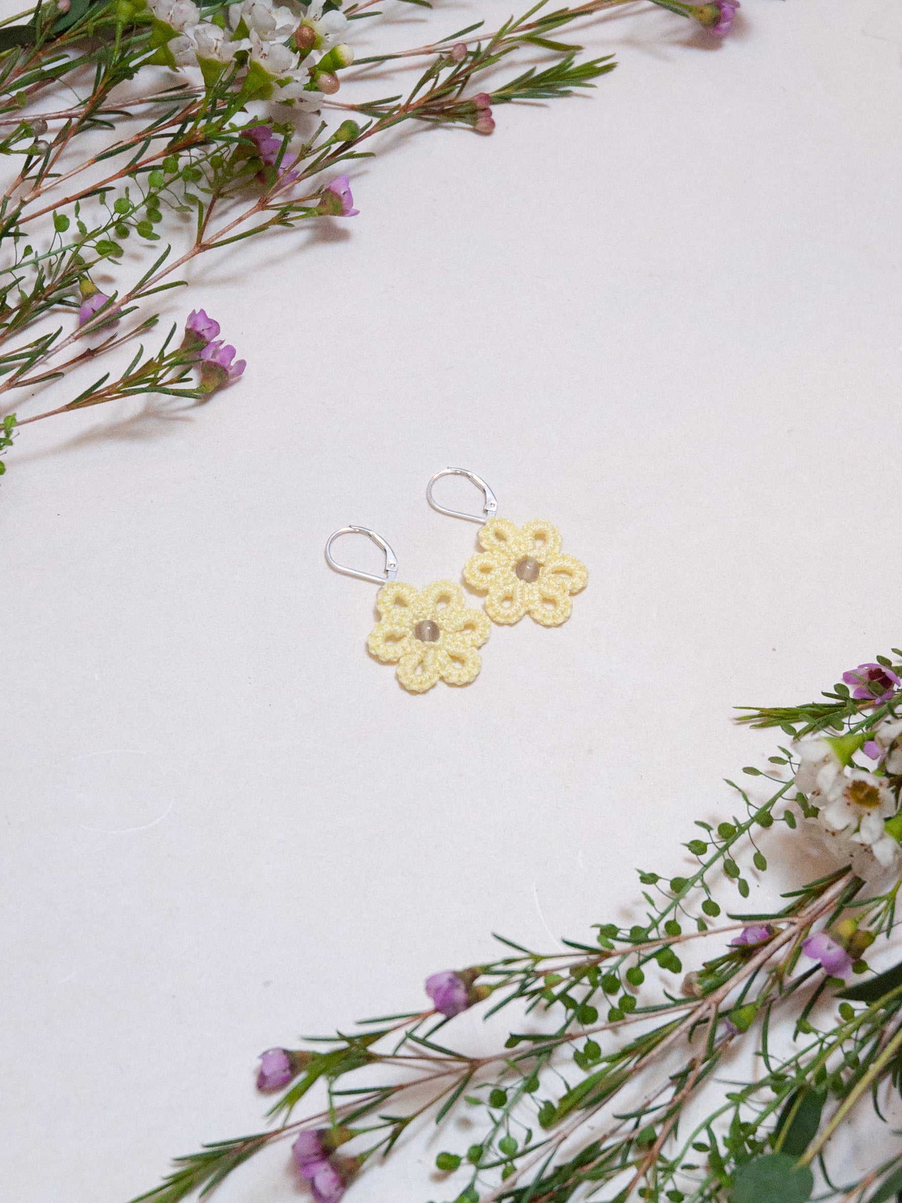 FLORAL Boucles d'oreilles boho chic colorées