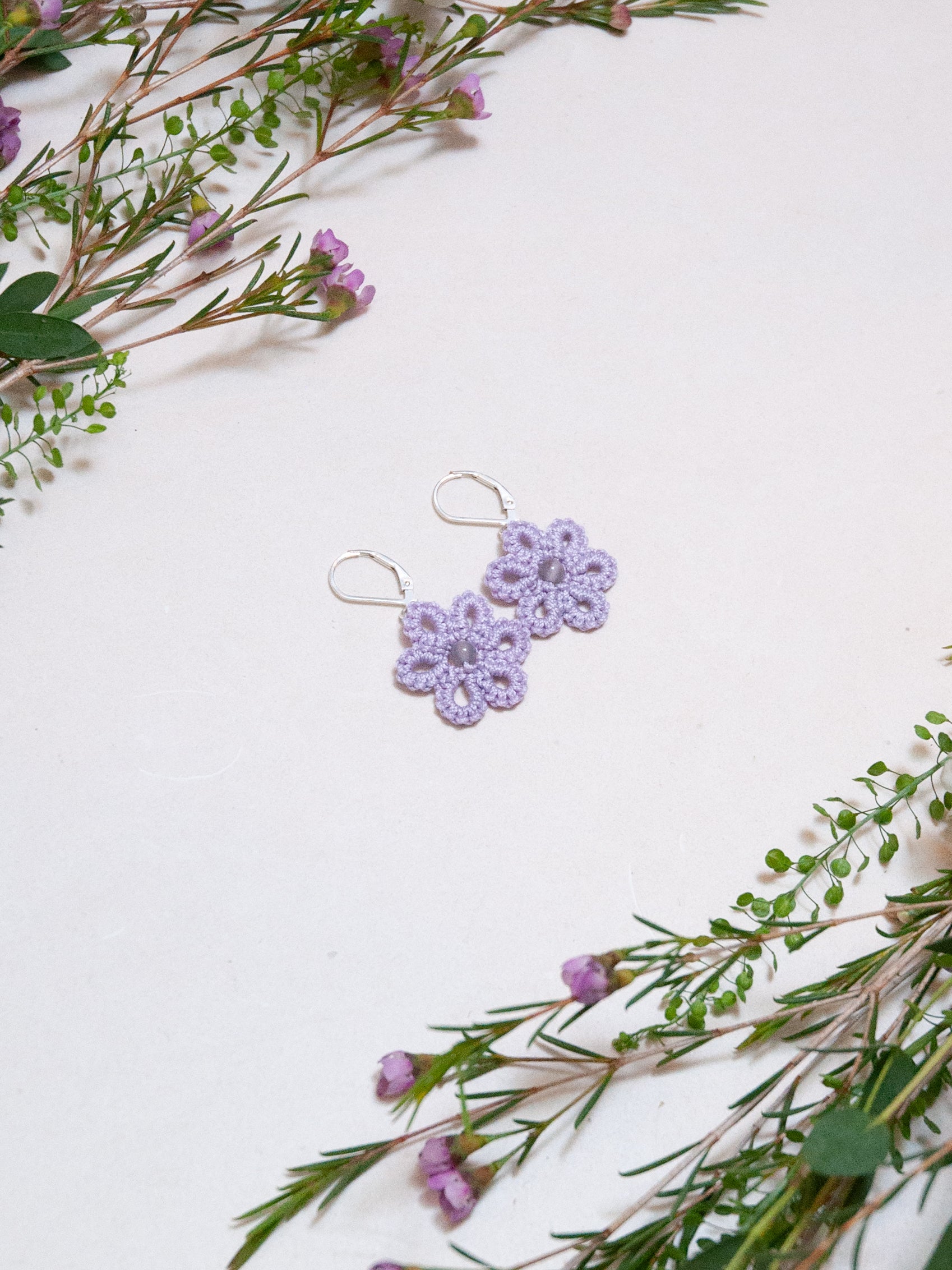 FLORAL Boucles d'oreilles boho chic colorées