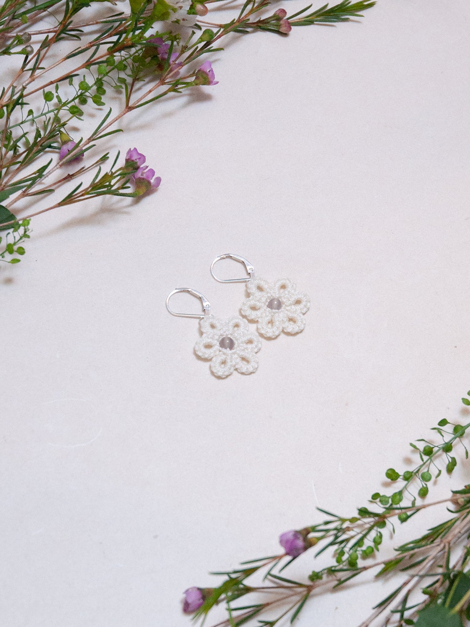 FLORAL Boucles d'oreilles boho chic colorées