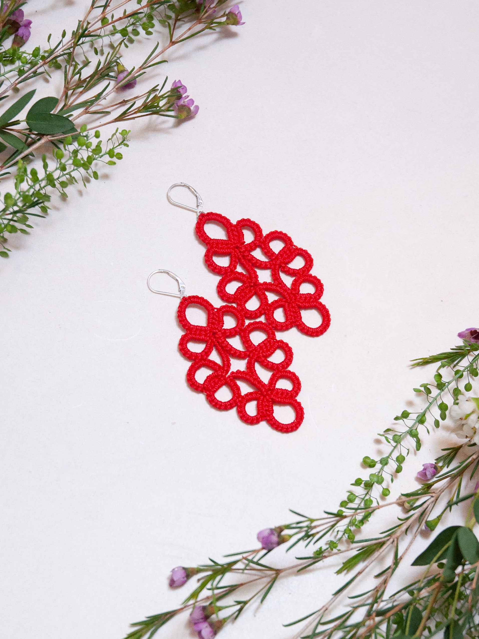 ATHENA Boucles d'oreilles boho chic colorées