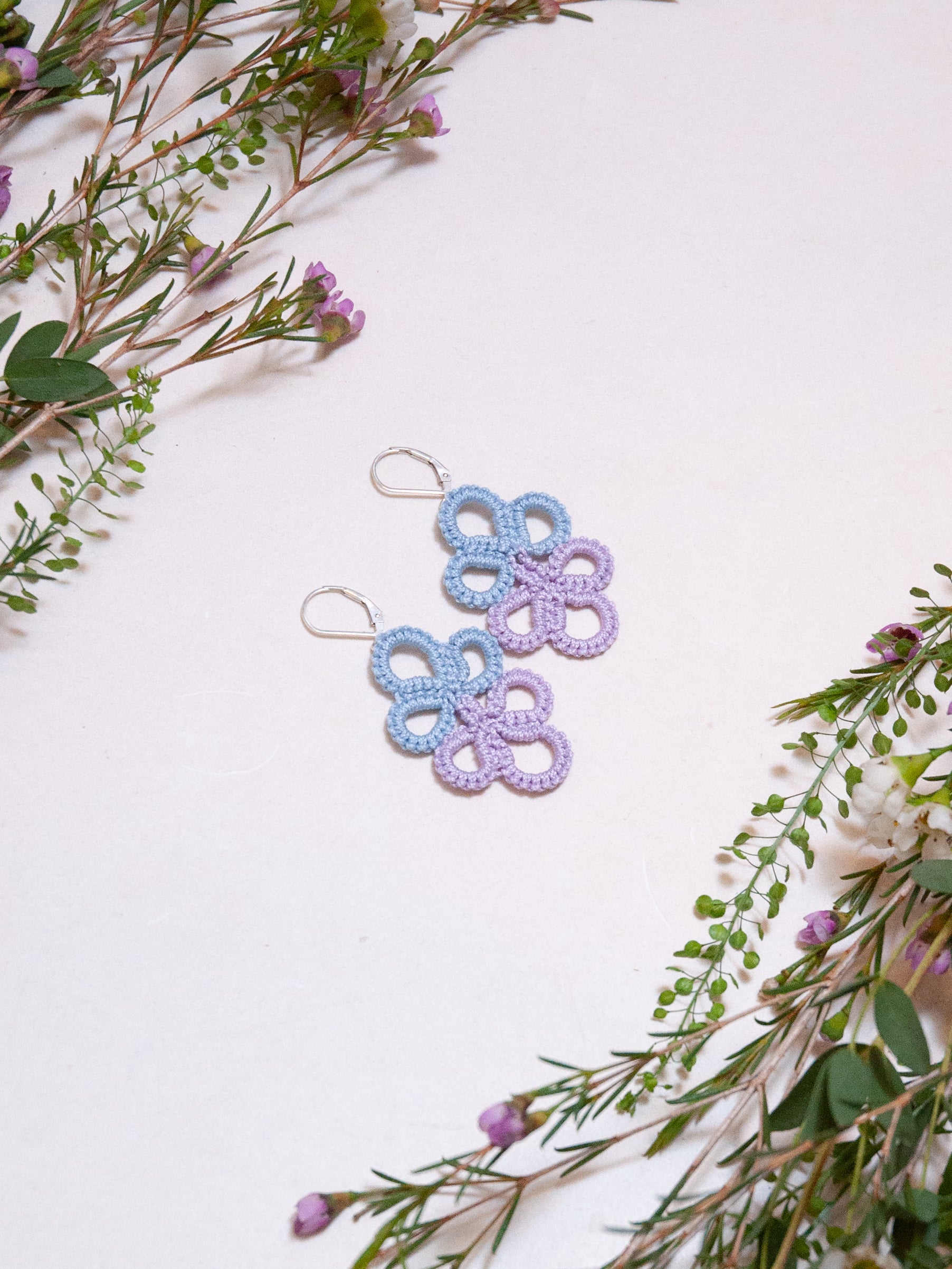 MIROIR Boucles d'oreilles boho chic colorées
