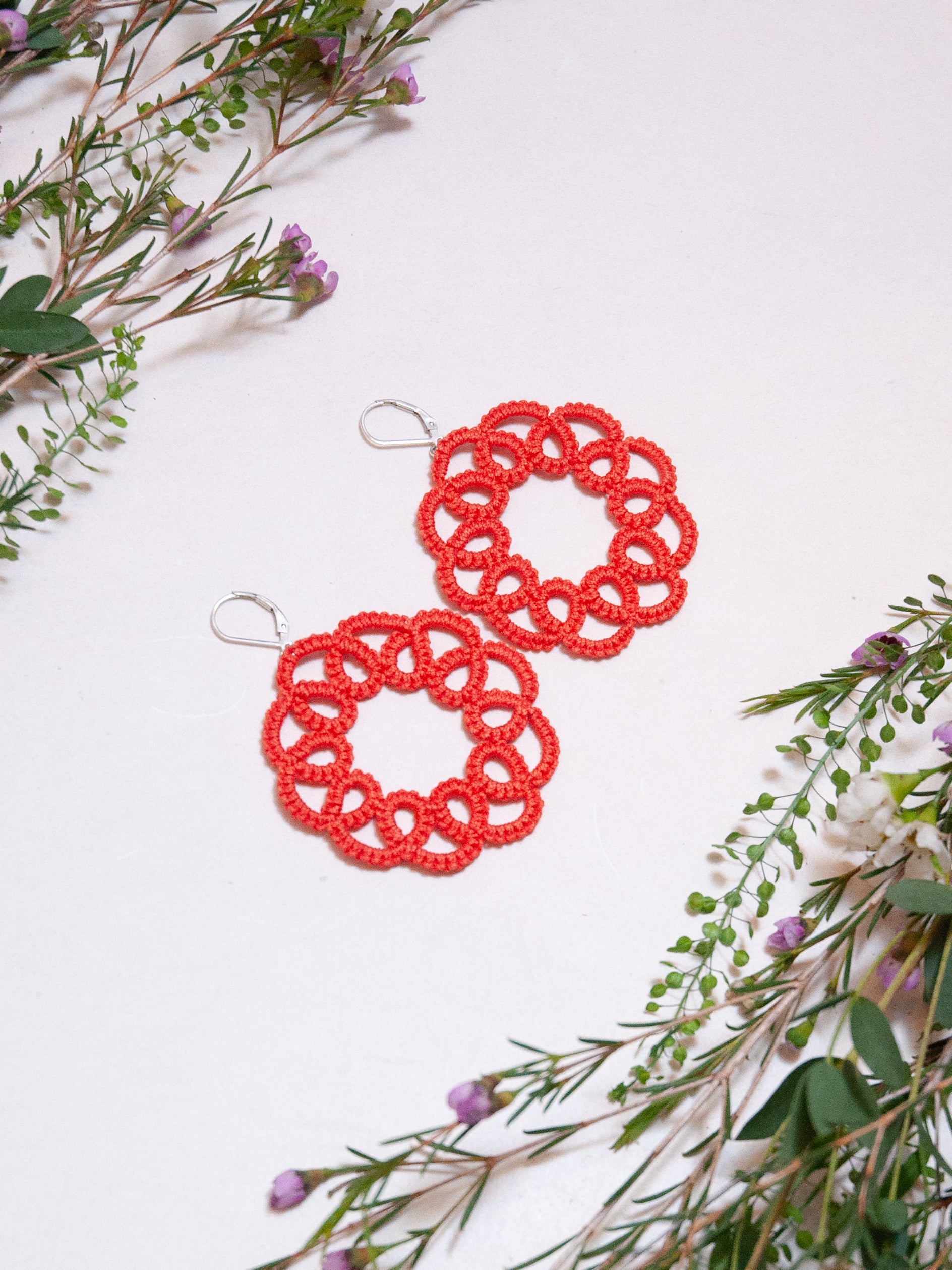 DAHLIA Boucles d'oreilles bohochic colorées