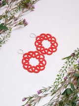 DAHLIA Boucles d'oreilles bohochic colorées
