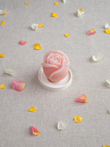 GRANDE ROSE Bougie naturelle en cire d'abeille moulée
