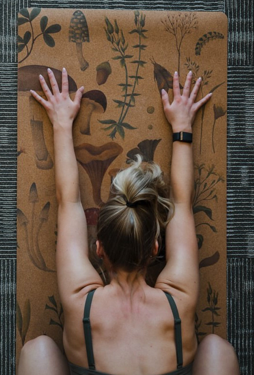 Tapis de yoga en liège Myco Forest