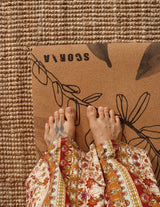 Tapis de yoga en liège Blossom