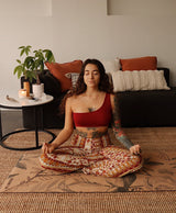Tapis de yoga en liège Blossom
