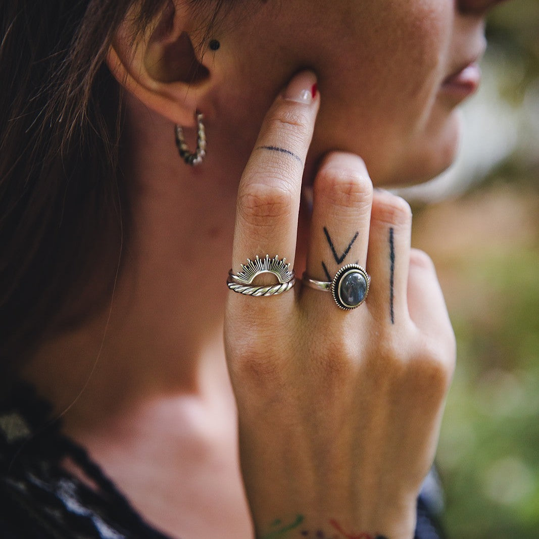 Bague en argent SOLEY