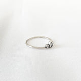 Bague en argent LOTUS | avec zircons