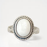 Bague en argent MOONSTONE avec pierre de lune