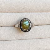 Bague en argent MORGANE | avec labradorite