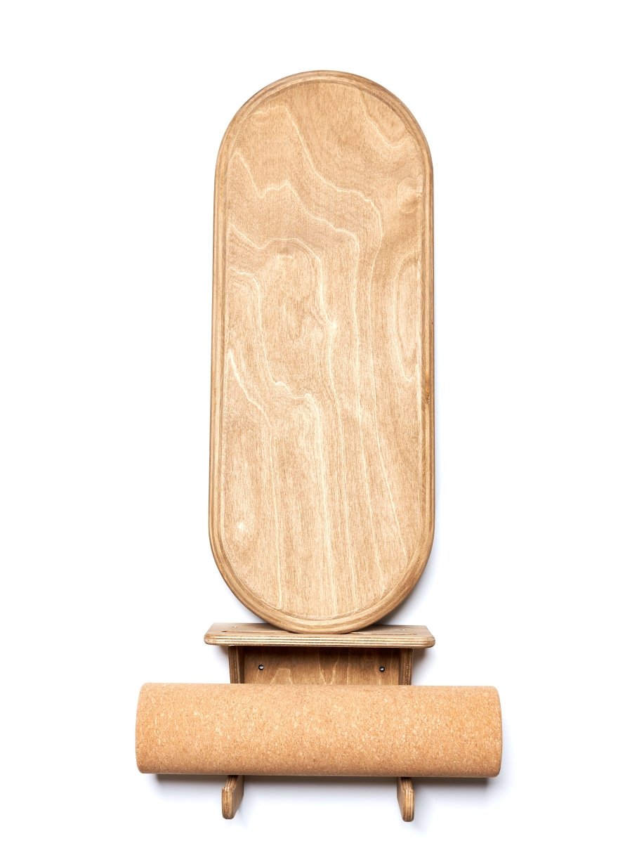 Planche d'équilibre Classique Standard MTL Balance Board, avec rack mural, vue de face