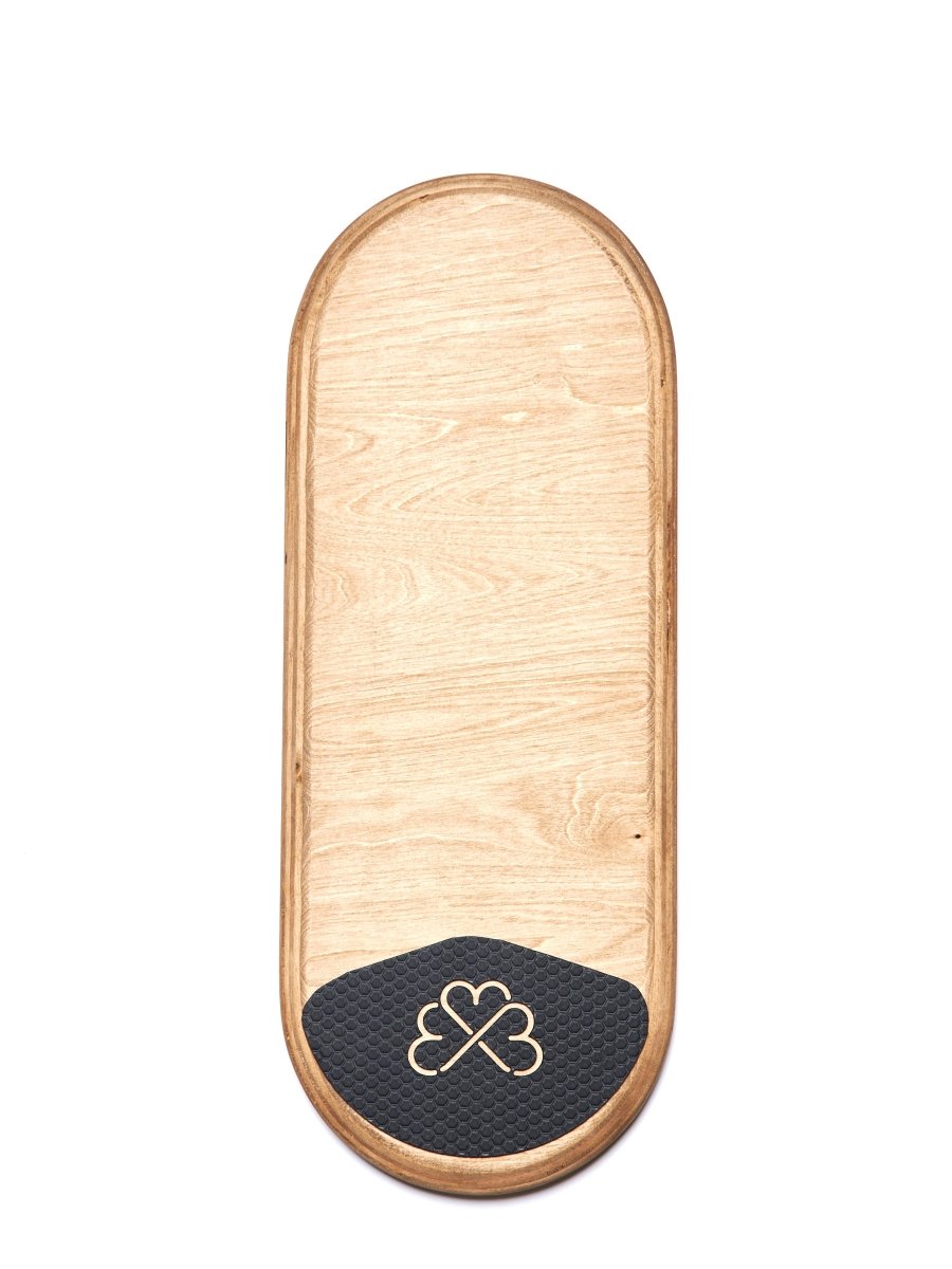 Planche d'équilibre Classique standard MTL Balance Board, avec traction pad, détail du revêtement antidérapant