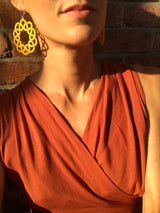 DAHLIA Boucles d'oreilles bohochic colorées