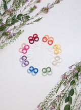 UNION Boucles d'oreilles boho chic colorées