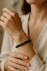 Bracelet pour femme en shungite 6mm