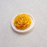 PIVOINE – Bougie en cire d’abeille jaune naturelle du Québec Maison Kunda