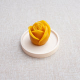 PETITE ROSE – Bougie en cire d’abeille jaune naturelle du Québec