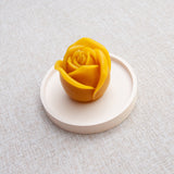 PETITE ROSE – Bougie en cire d’abeille jaune naturelle du Québec