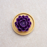 LOTUS – Bougie parfumée en cire d’abeille blanche colorée naturellement