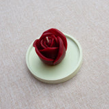 PETITE ROSE – Bougie parfumée en cire d’abeille blanche colorée naturellement
