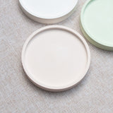 Petit plateau à bougie en plâtre éco-résine