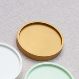 Petit plateau à bougie en plâtre éco-résine