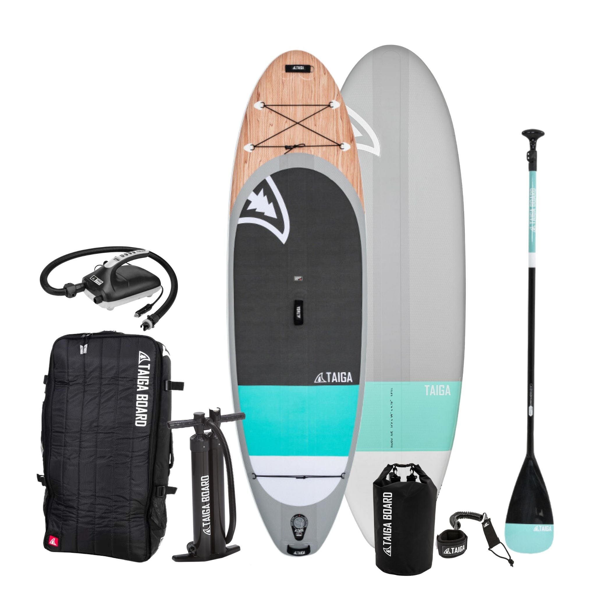 Planche SUP gonflable Awen 10'0'' Taiga Board, kit deluxe complet, couleur turquoise