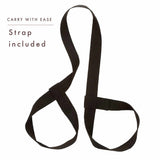 Sangle de transport en coton incluse avec tapis de yoga Scoria Canada, emballage sans plastique