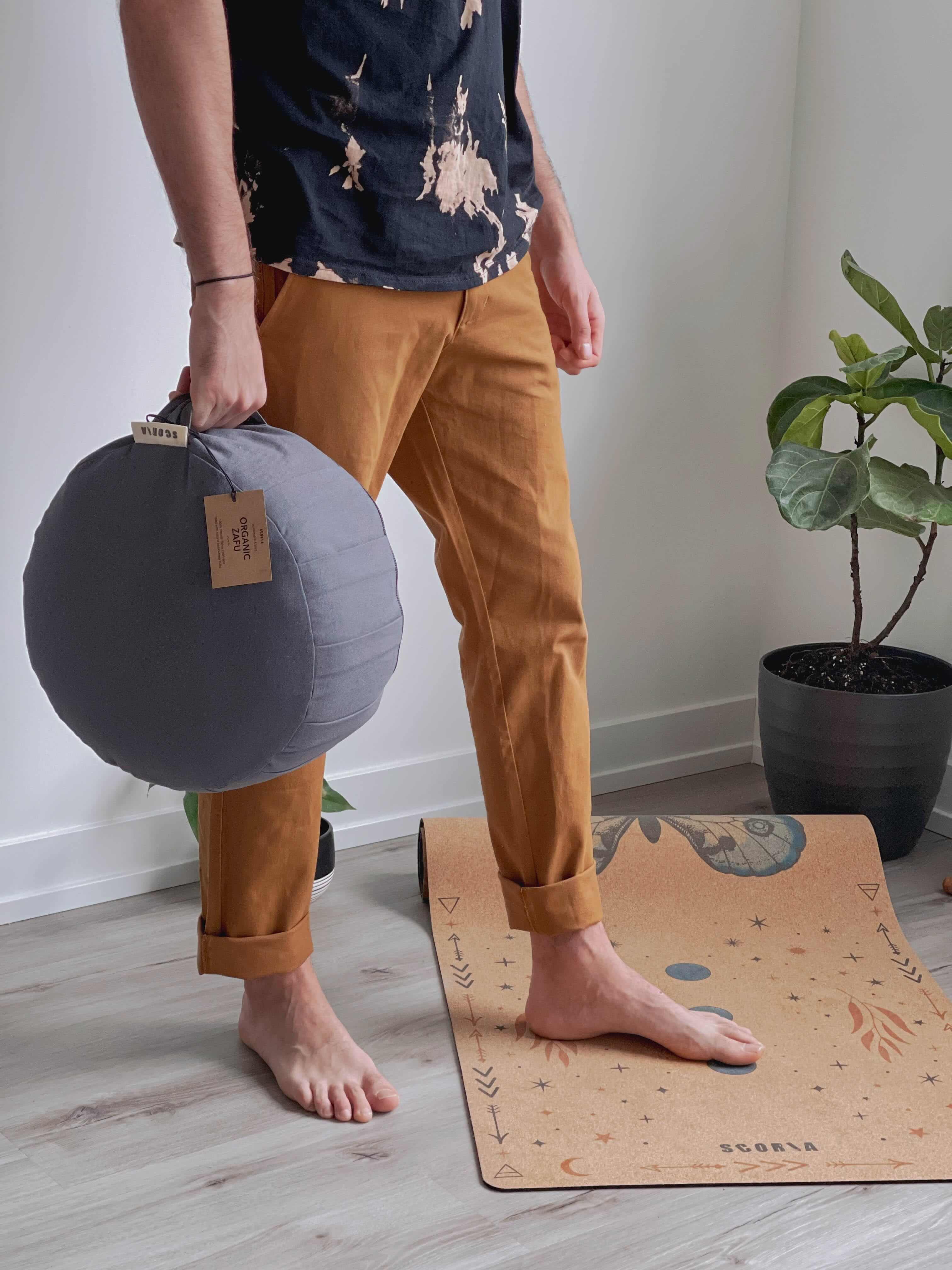 Coussin de méditation Zafu | Gris ombré