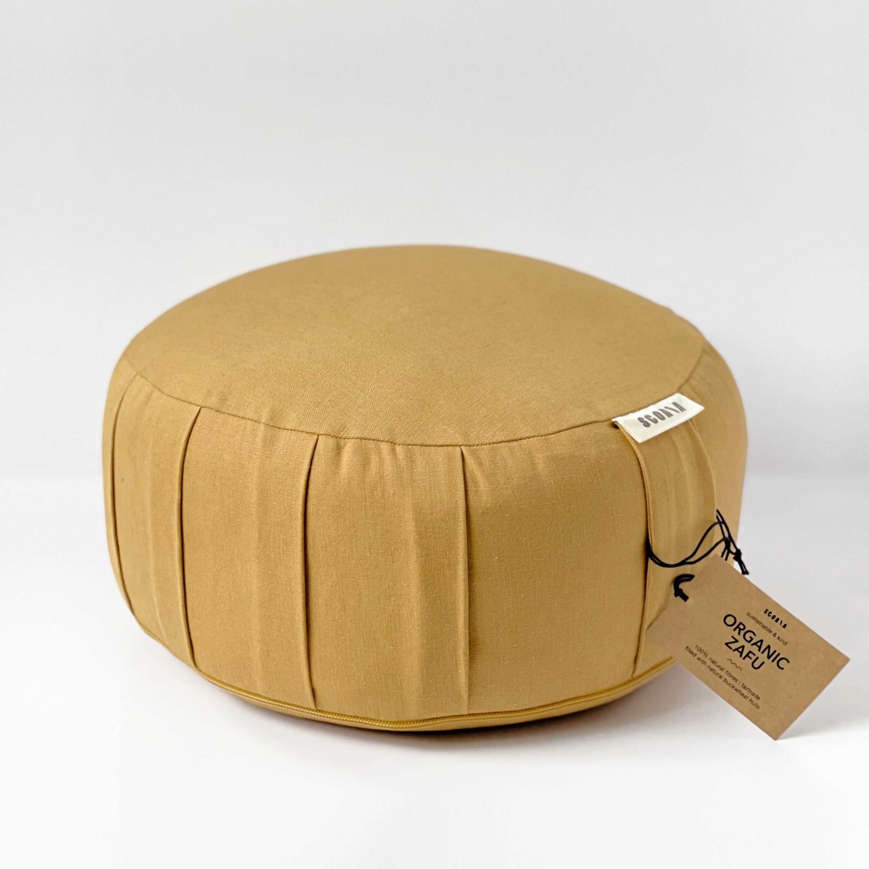 Coussin de méditation Zafu | Ambre doré