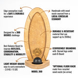 Guide visuel de la planche d'équilibre SURF Model 360 MTL Balance Board