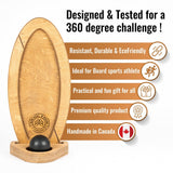 Avantages de la planche d'équilibre SURF Model 360 MTL Balance Board, durable, écoresponsable, cadeau idéal, qualité premium, Fait au Canada