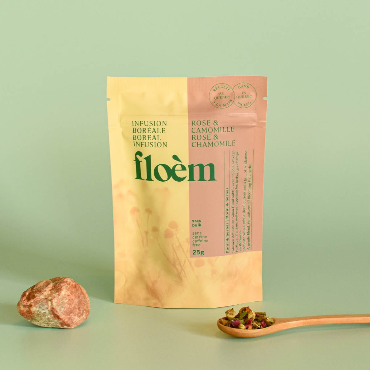 Tisane en vrac Floèm: Rose & camomille