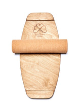 Planche d'équilibre Wake Standard MTL Balance Board, vue de dos avec son rouleau en liège